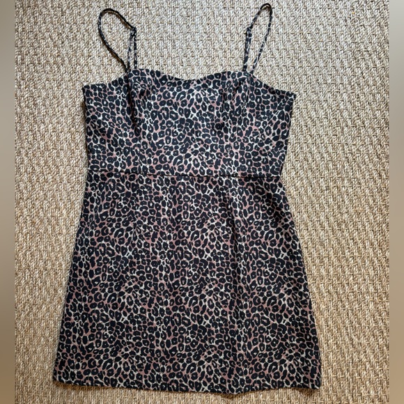 FRENCH CONNECTION | FC Leopard Cheetah Animal Print Bodycon Cocktail Dress - Picture 9 of 9